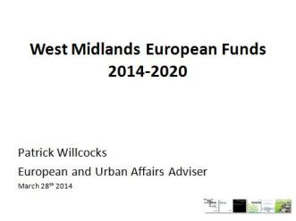 European Funding Presentation